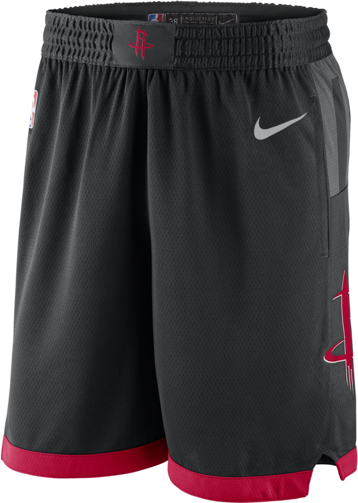 Houston Rockets Nike Shorts2023 PNG image