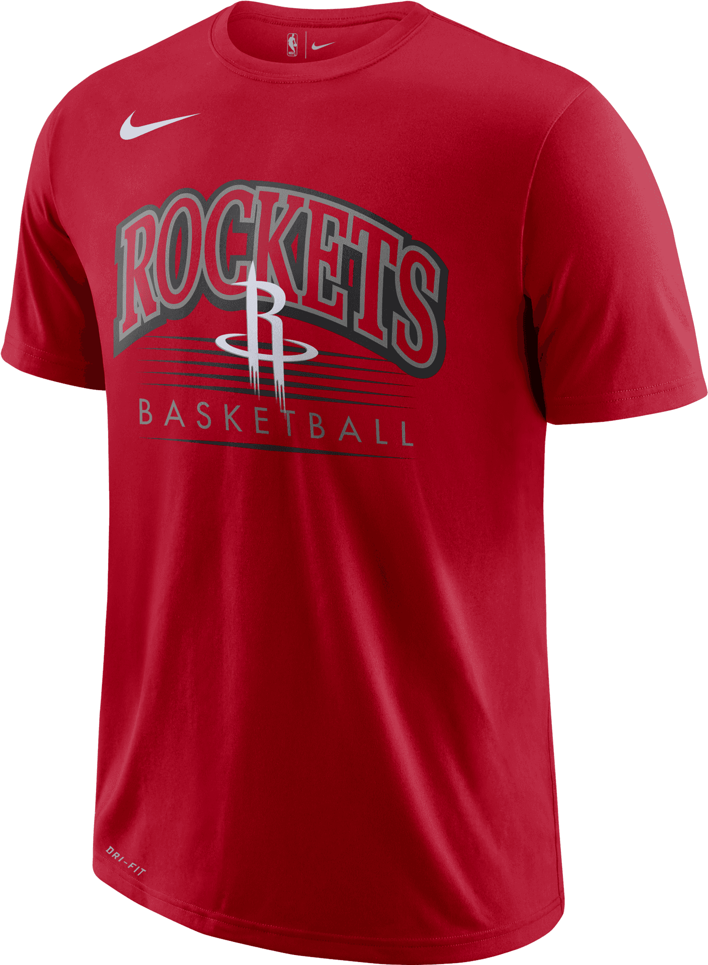 Houston Rockets Nike T Shirt Red PNG image