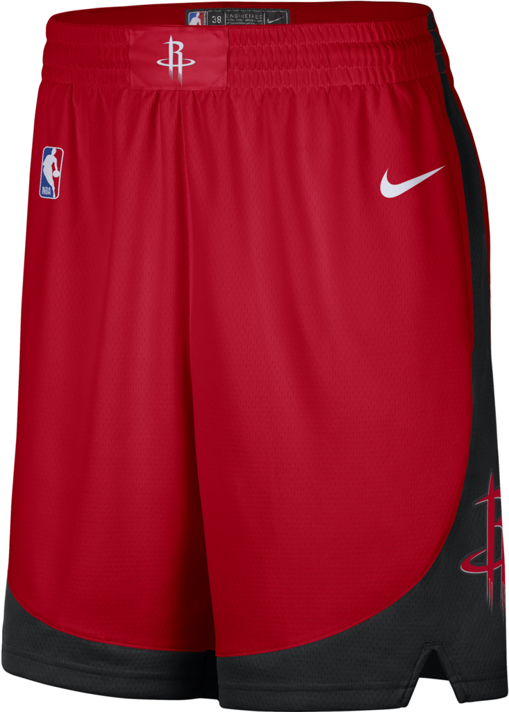 Houston Rockets Red Nike Shorts PNG image