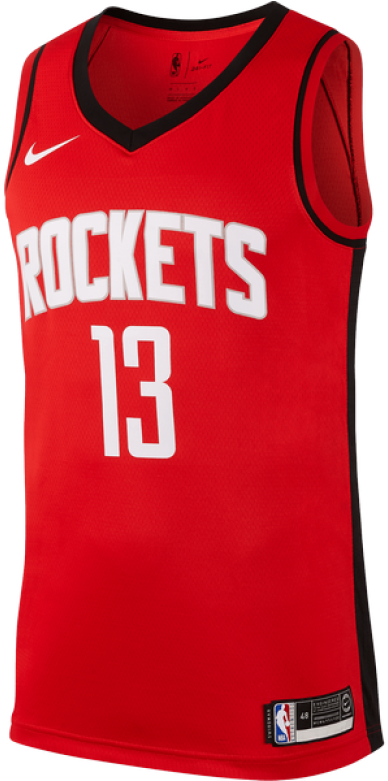 Houston Rockets13 Jersey Red PNG image