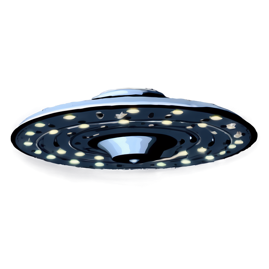 Hovering Flying Saucer Scene Png Khe PNG image