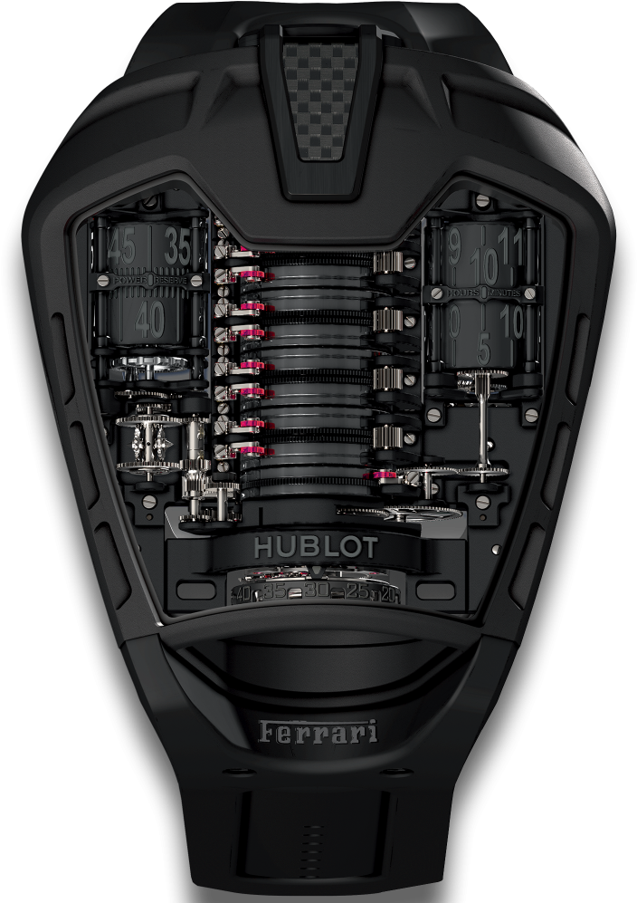 Hublot Ferrari Black Watch PNG image