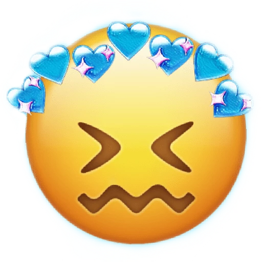 Hugging_ Face_ Emoji_with_ Hearts PNG image
