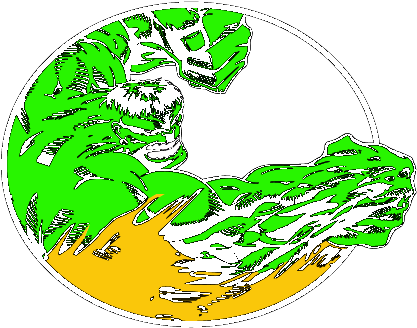 Hulk Circular Comic Style Illustration PNG image