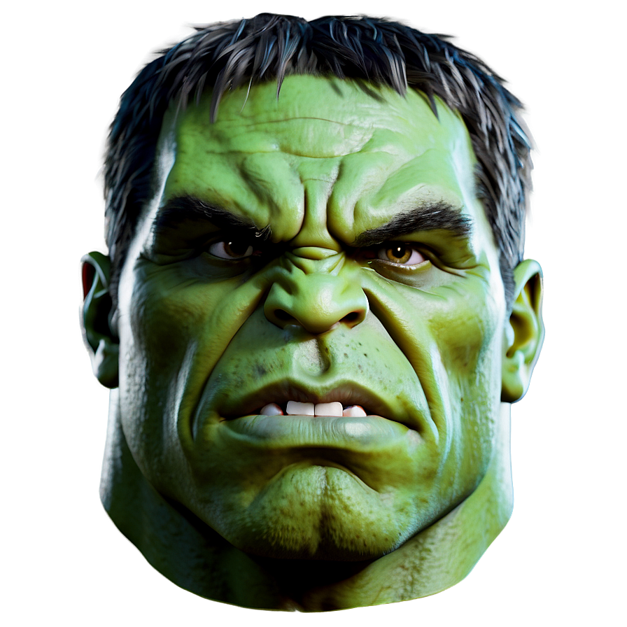 Hulk Face Art Png Qxr15 PNG image