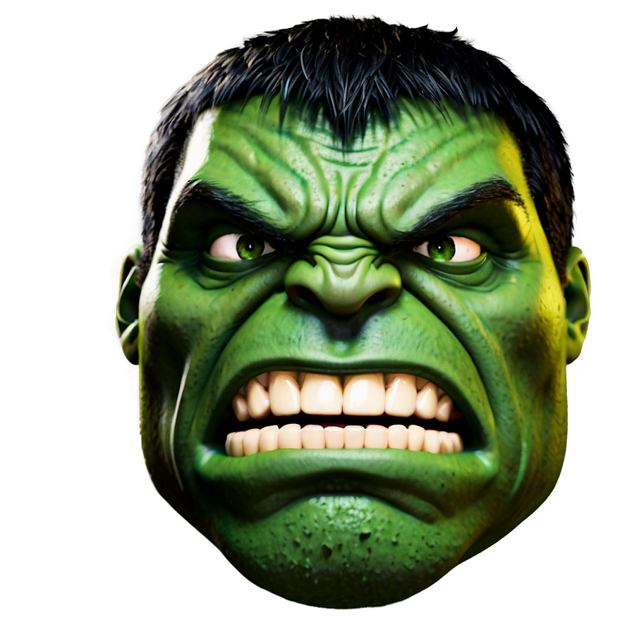 Hulk Face Emoji Png Liv56 PNG image