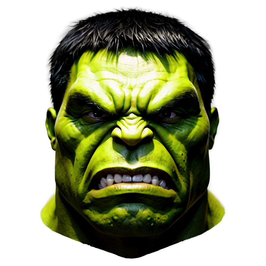 Hulk Face Silhouette Png 06272024 PNG image