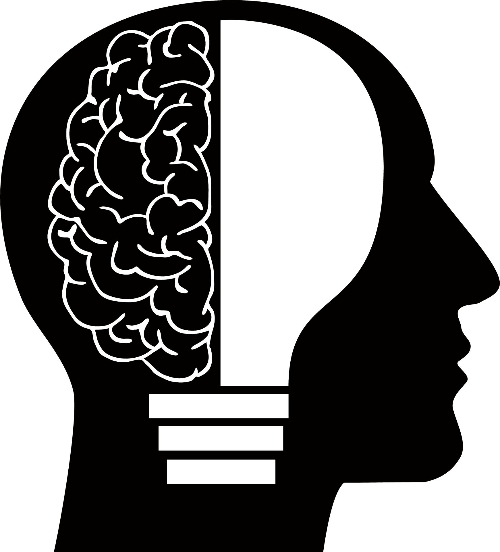 Human Brain Outline Graphic PNG image