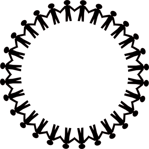 Human Circle Border Graphic PNG image