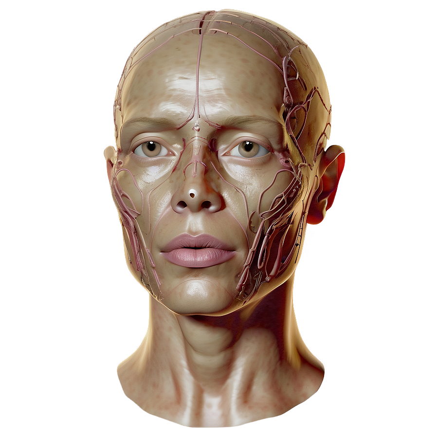 Human Head For Anatomy Study Png 06262024 PNG image