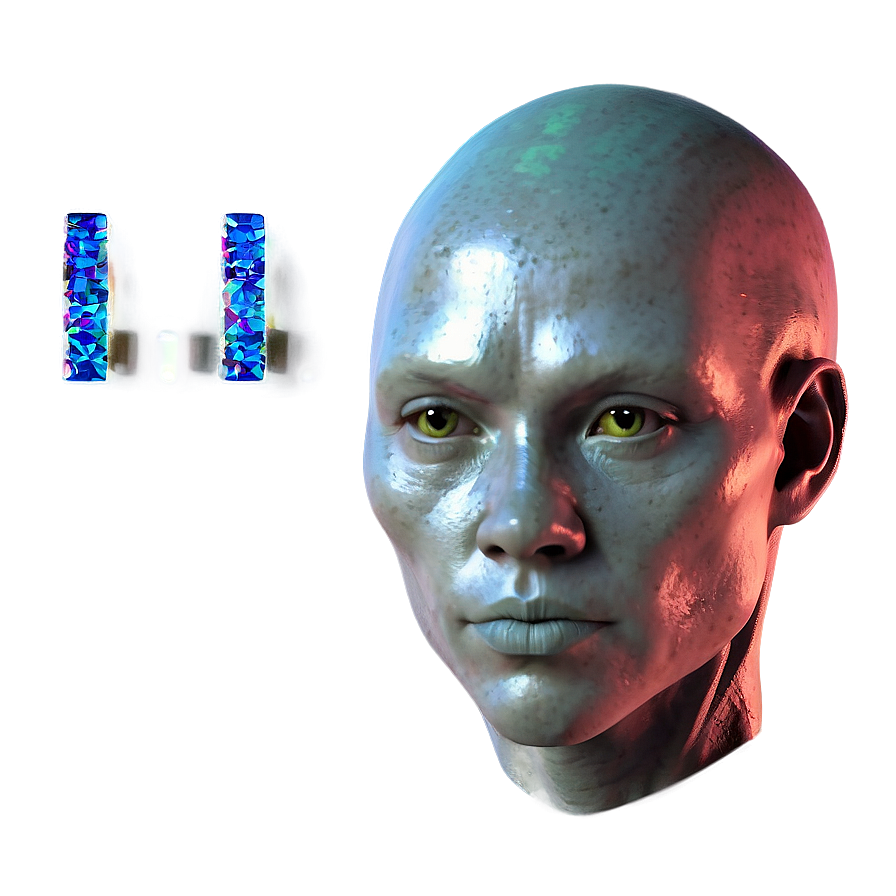 Human Head In Sci-fi Png 06262024 PNG image