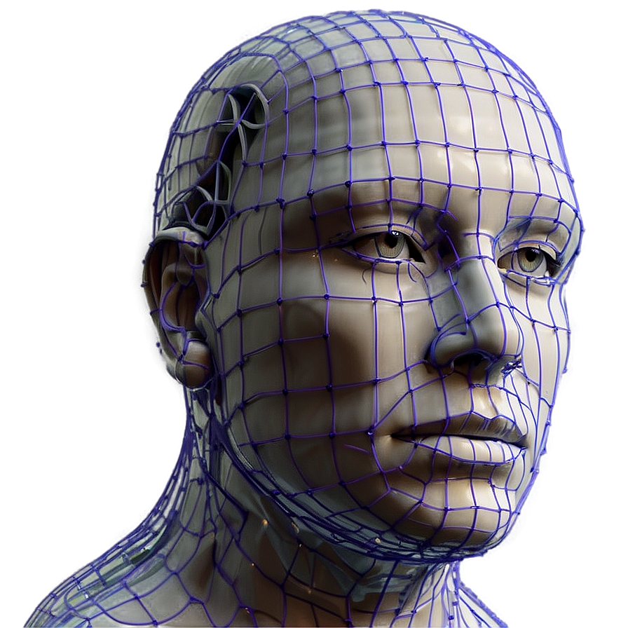 Human Head Wireframe Png Smy31 PNG image