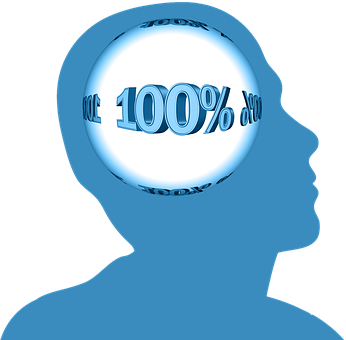 Human Head100 Percent Concept PNG image