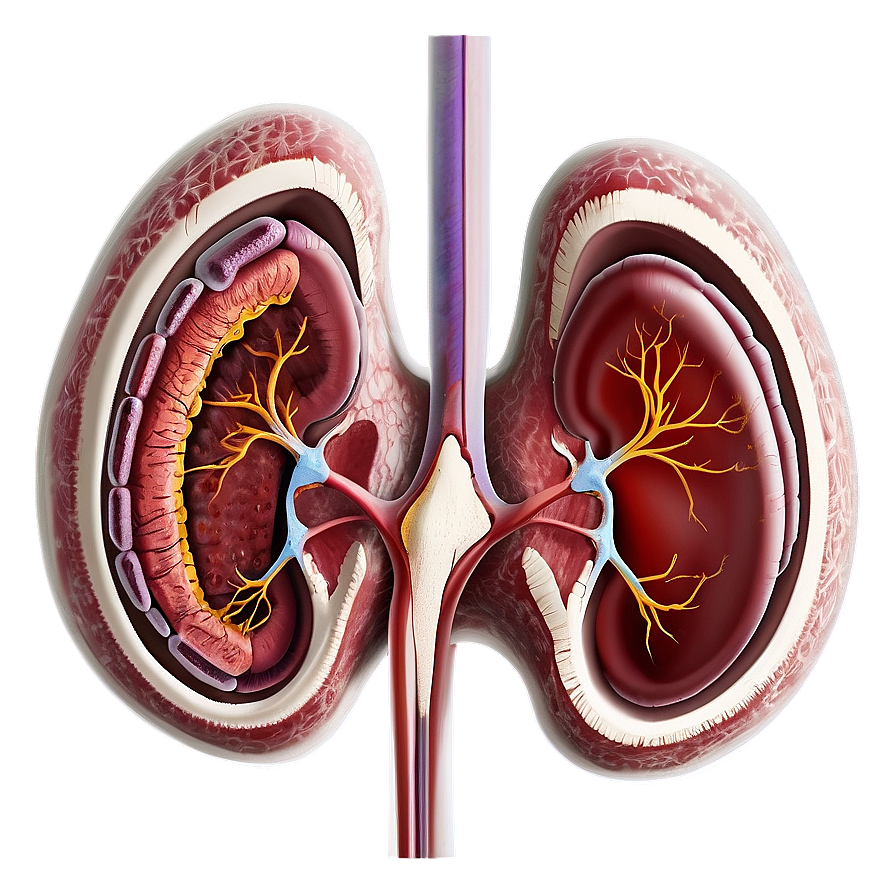 Human Kidney Anatomy Png 05242024 PNG image