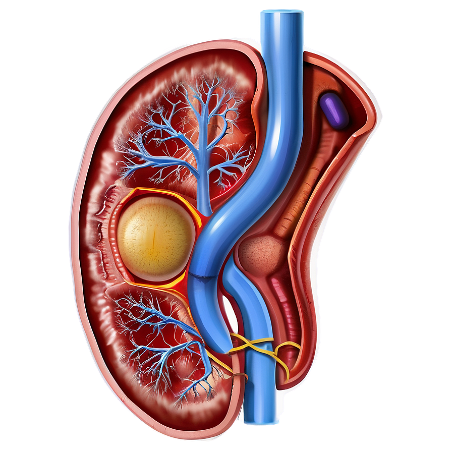 Human Kidney Anatomy Png Cjv84 PNG image