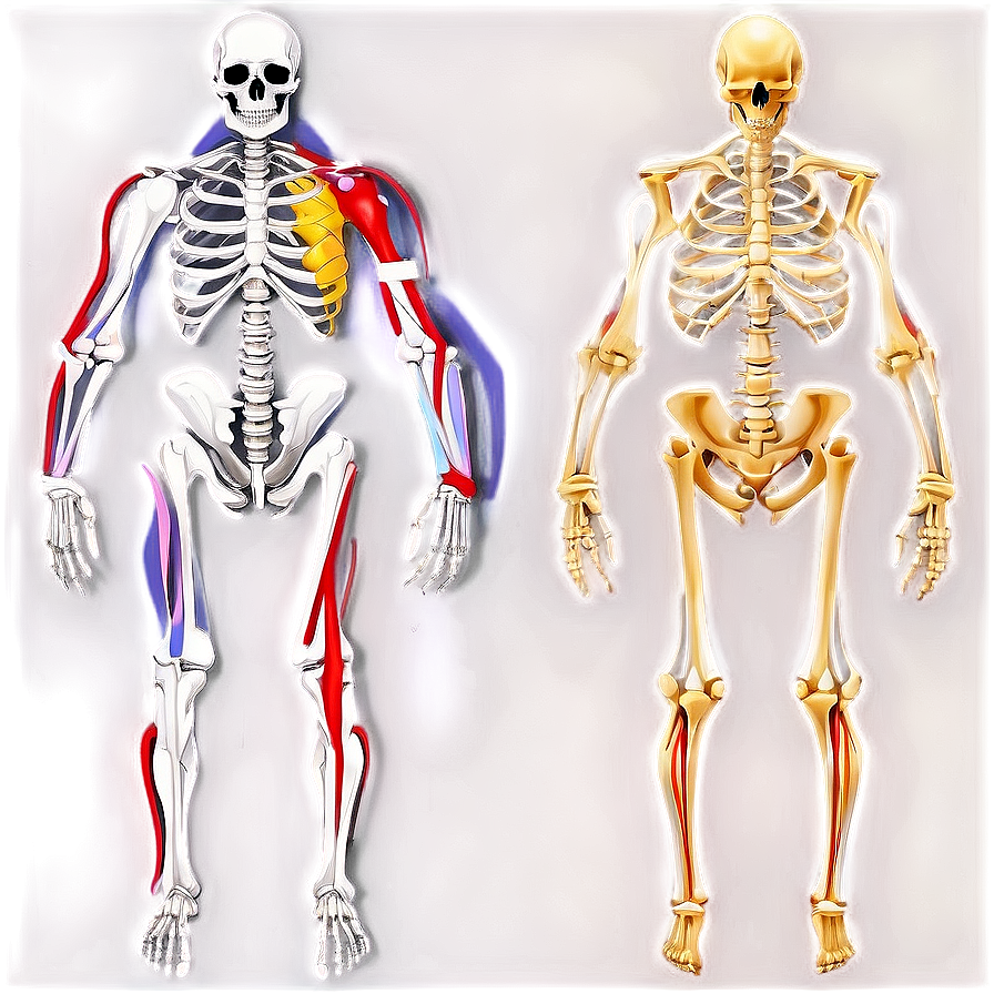 Human Skeletal System Diagram Png 06132024 PNG image