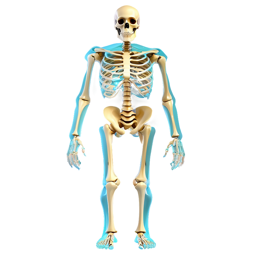 Human Skeleton Front View Png 06262024 PNG image