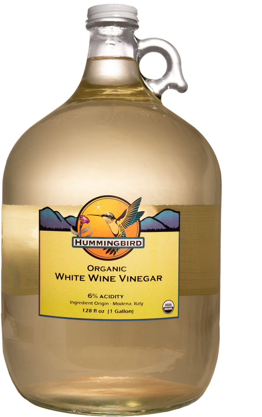 Hummingbird Organic White Wine Vinegar PNG image