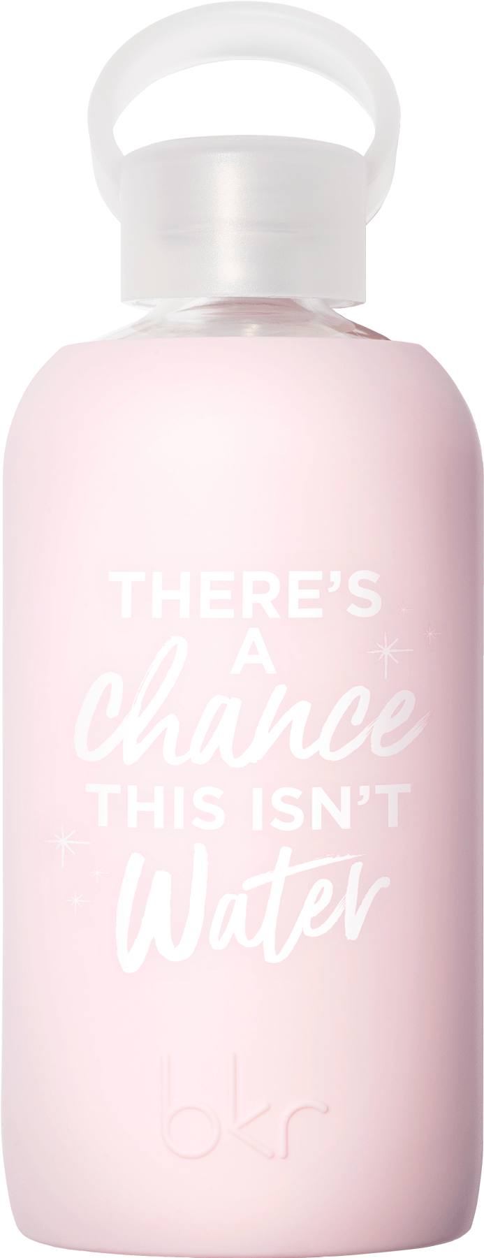 Humorous Pink Water Bottle PNG image