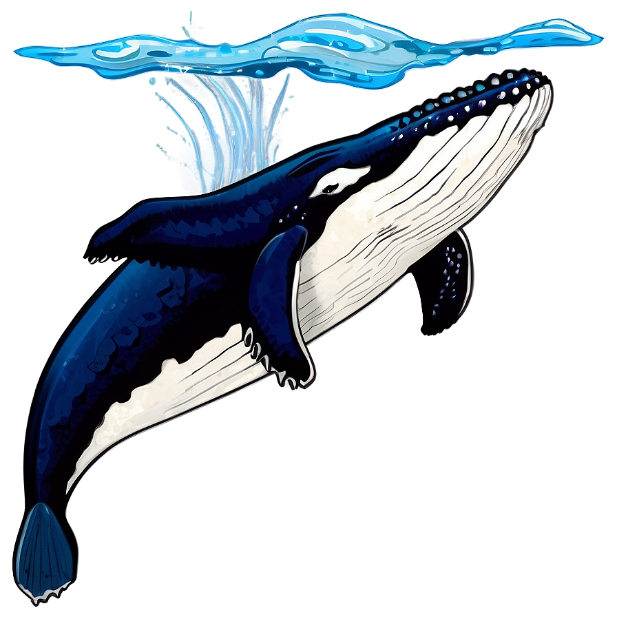 Humpback Whale Illustration Png Rtc PNG image