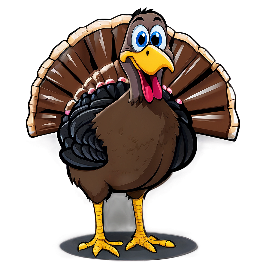 Hungry Cartoon Turkey Png 06262024 PNG image