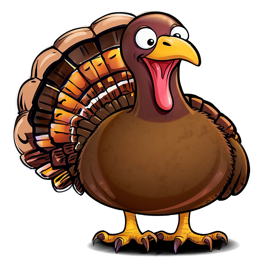 Hungry Cartoon Turkey Png 06262024 PNG image