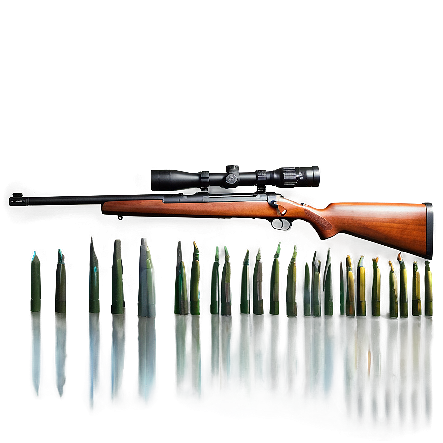 Hunting Rifle At Sunset Png 06132024 PNG image