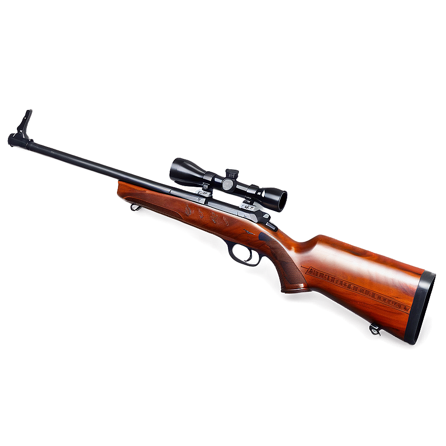 Hunting Rifle With Engraved Stock Png Ldk37 PNG image