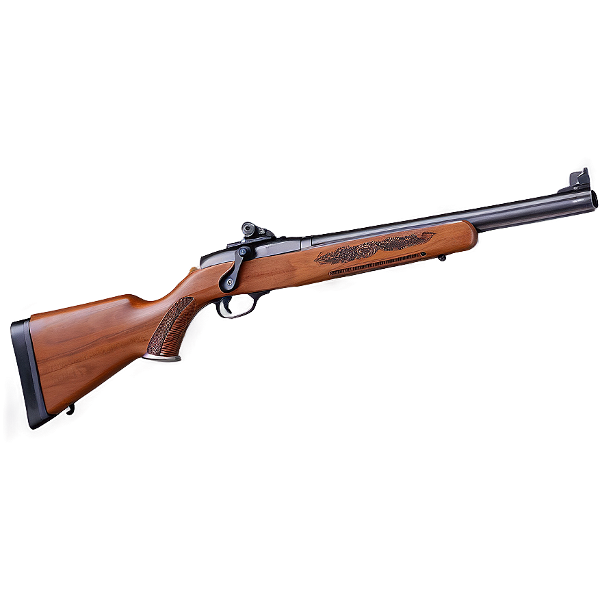 Hunting Rifle With Engraved Stock Png Tls PNG image