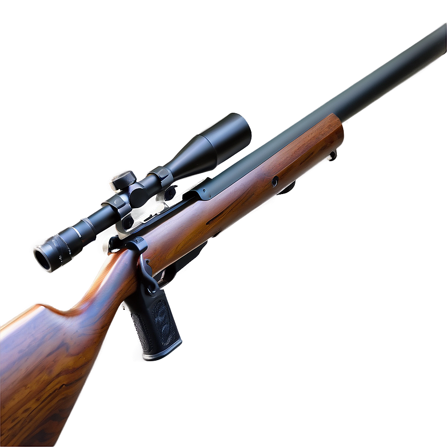 Hunting Rifle With Muzzle Brake Png 06132024 PNG image