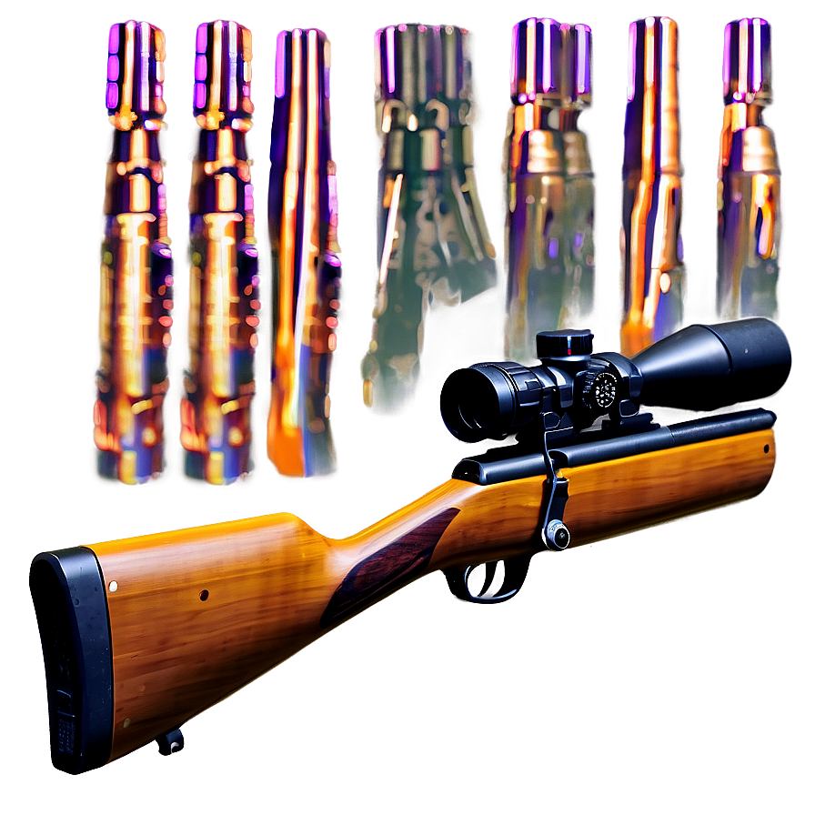 Hunting Rifle With Muzzle Brake Png 84 PNG image