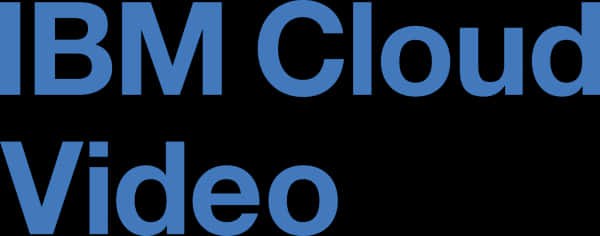 I B M_ Cloud_ Video_ Text_ Logo PNG image