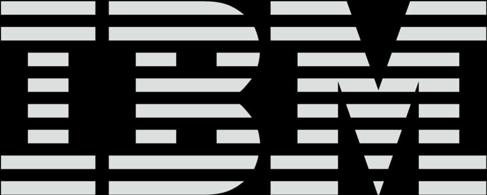 I B M Logo Striped Design PNG image