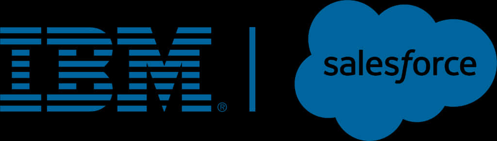I B M Salesforce Partnership Logo PNG image