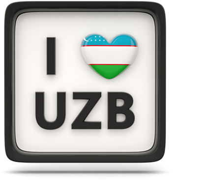 I Love Uzbekistan Graphic PNG image