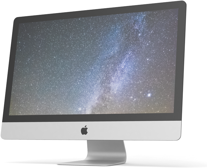 I Macwith Cosmic Wallpaper PNG image