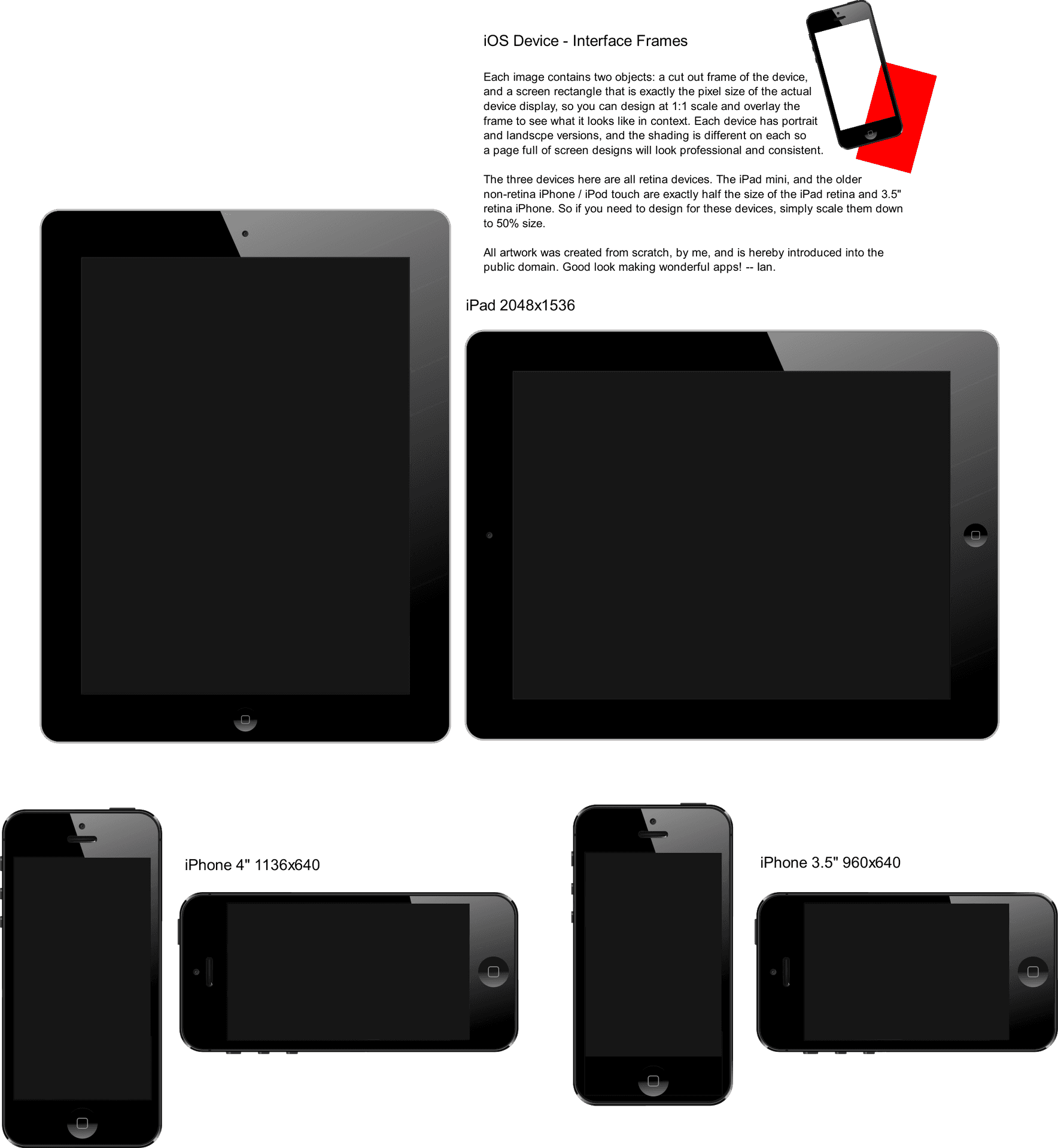 I O S Device Interface Frames PNG image