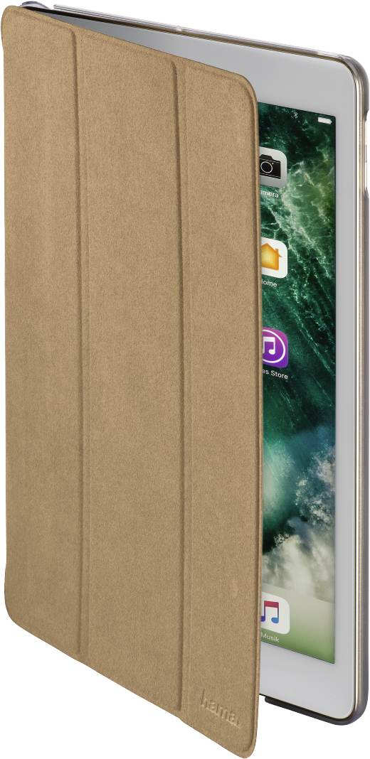 I Pad Prowith Brown Smart Cover PNG image