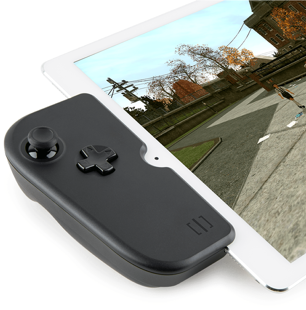 I Pad Prowith Game Controller Attachment PNG image