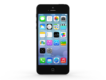 I Phone Home Screen Display PNG image