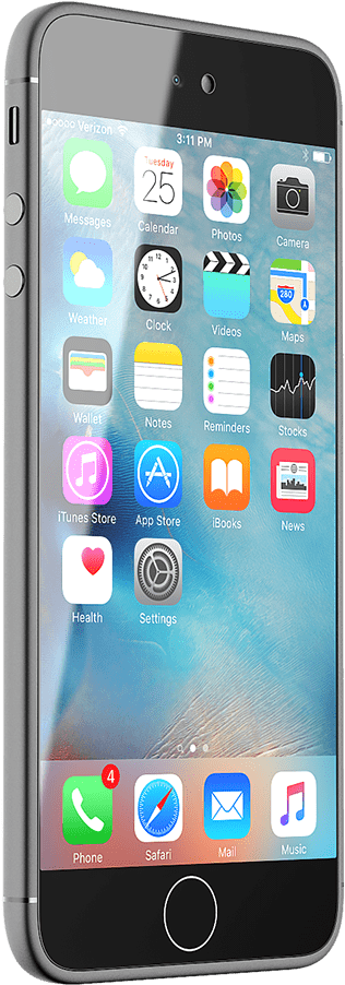 I Phone Side View Display PNG image