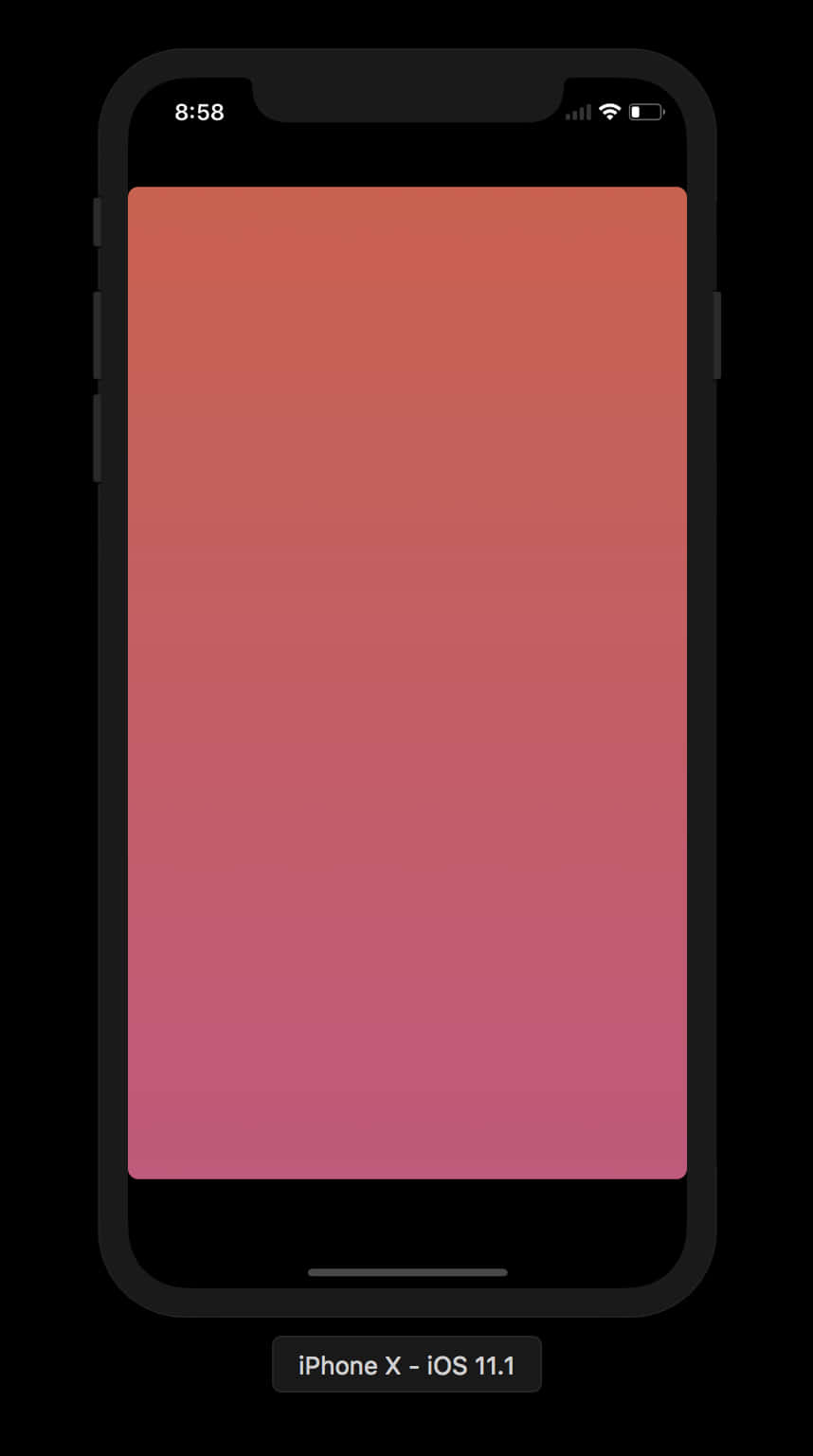 I Phone X Framewith Gradient Background PNG image