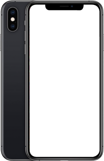 I Phone X Frontand Back View PNG image