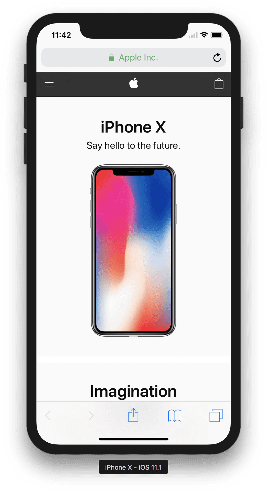 I Phone X Promotional Display PNG image