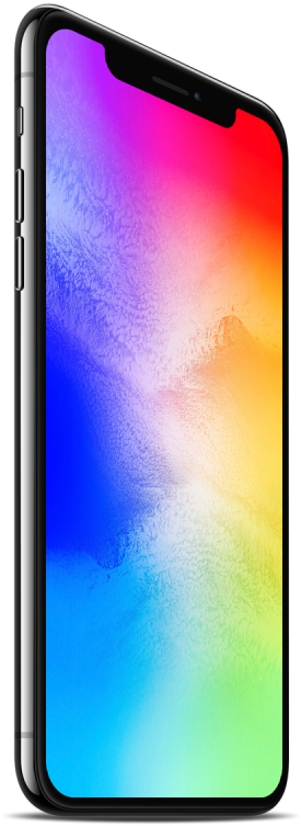 I Phone X Side View PNG image