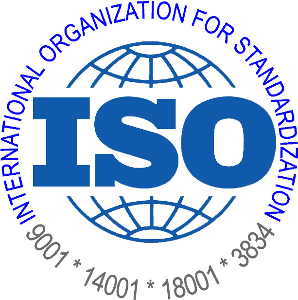 I S O Standard Logo Blue PNG image