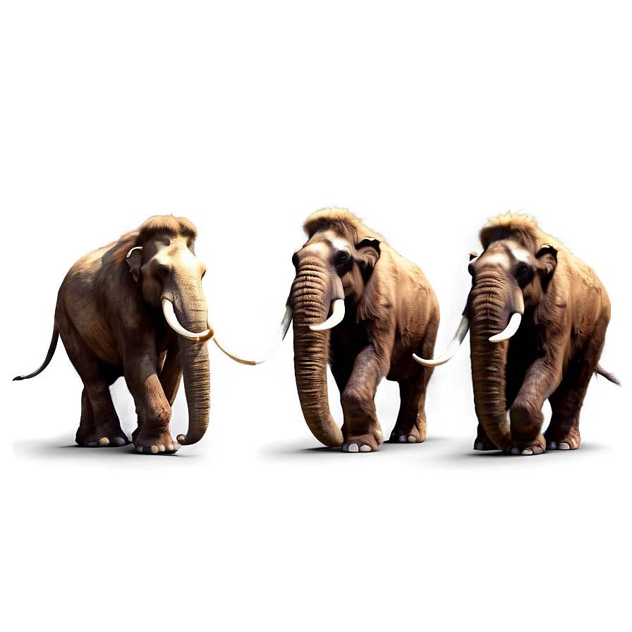 Ice Age Mammoth Herd Png 74 PNG image