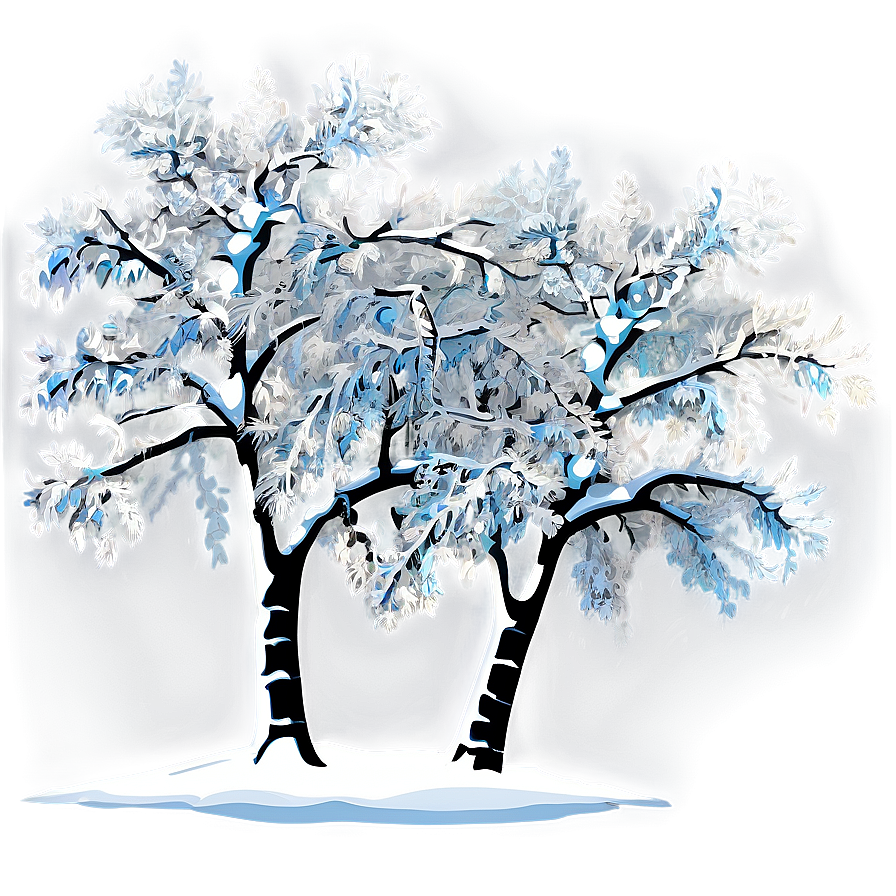 Ice And Snow Trees Png 06292024 PNG image