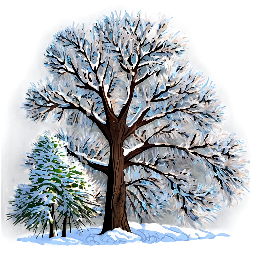 Ice And Snow Trees Png 89 PNG image