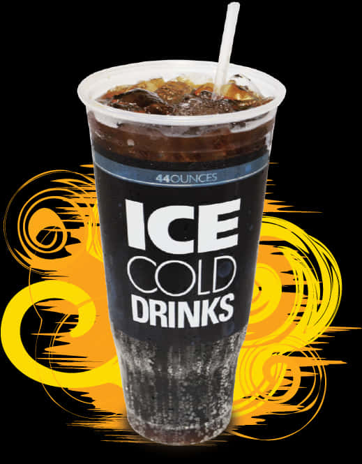 Ice Cold Drinkin Cup Graphic Background PNG image